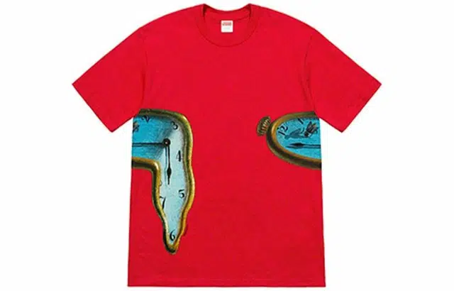 Supreme SS19 The Persistence of Memory Tee Red T
