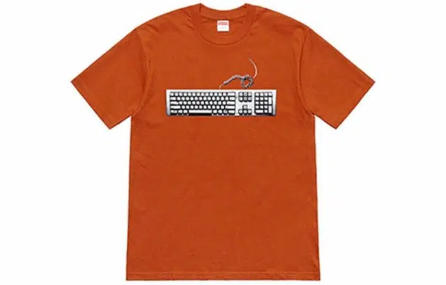 Supreme SS19 Keyboard Tee Rust T