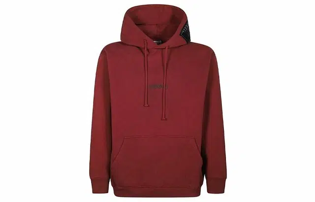 Vetements Letter Loose Hoodie Burgundy