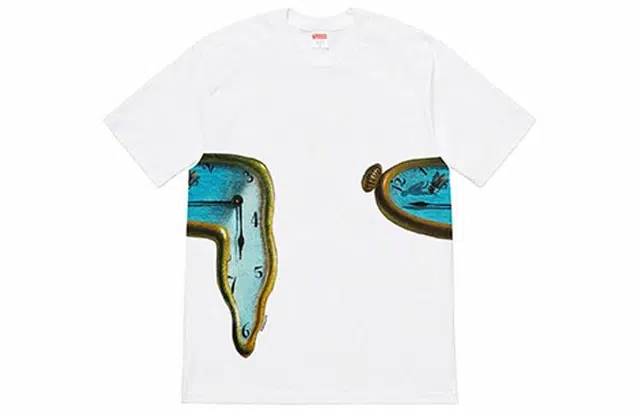 Supreme SS19 The Persistence of Memory Tee White T