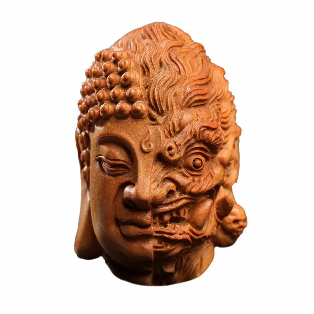 絮物 国潮新中式一念之间招财纳福时来运转 老山檀 木作把件 男女同款情侣款