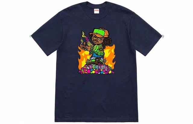Supreme SS19 Molotov Kid Tee Navy T