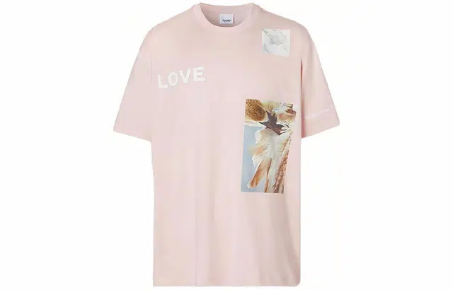 Burberry Logo Montage T-Shirt