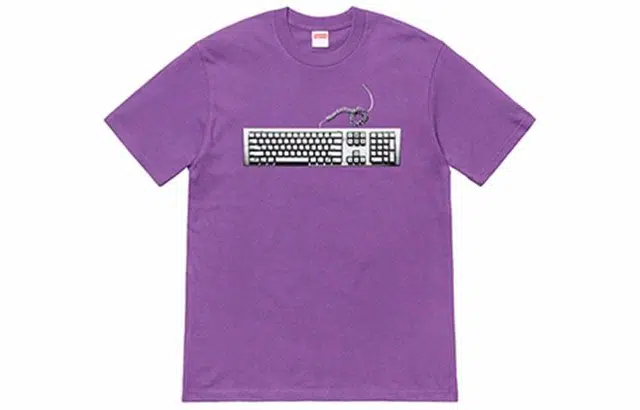 Supreme SS19 Keyboard Tee Purple T
