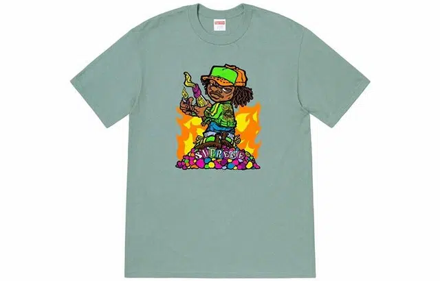Supreme SS19 Molotov Kid Tee DarkSage T