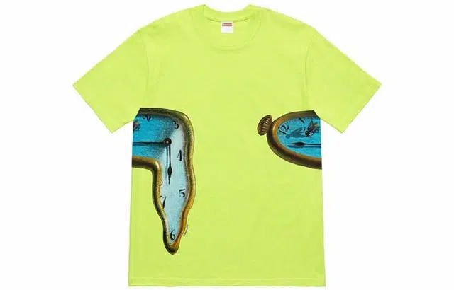 Supreme SS19 The Persistence of Memory Tee NeonGreen T