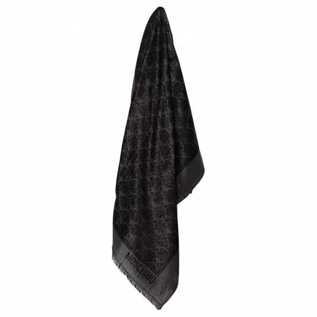 Moschino Classic Logo Scarf Black
