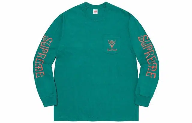 Supreme x SOUTH2 WEST8 L/S Pocket Tee