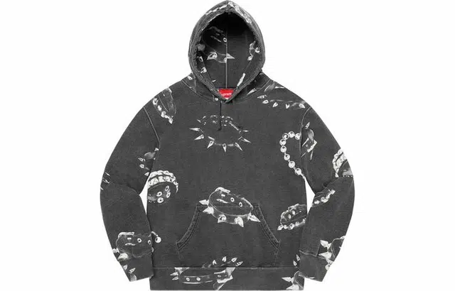 Supreme FW20 Week 12 Studded Collars Hooded Sweatshirt