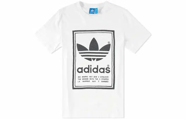adidas Originals Trefoil Double-Sided Logo T-Shirt White