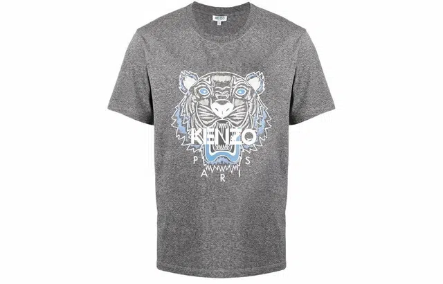 KENZO Classic Tiger Print T-Shirt Grey