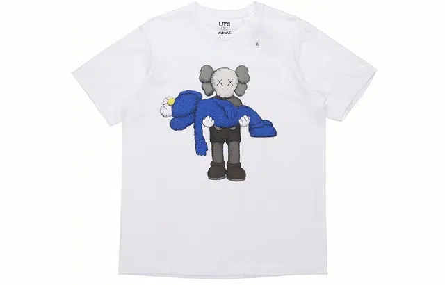 UNIQLO x KAWS Blue Graphic Tee White