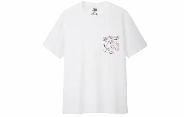 UNIQLO x KAWS Pocket Print Crew Neck T-Shirt White
