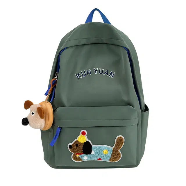 草丛喵喵喵 高街潮流时尚简约小众 尼龙 双肩包 常规 男女同款情侣款 多色