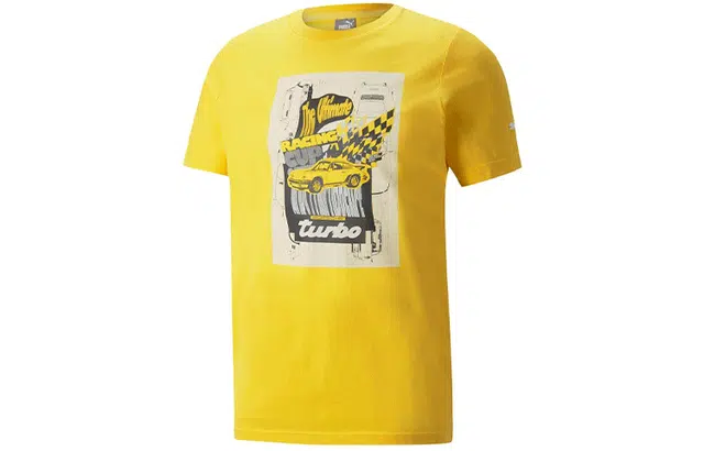 Puma Porsche Design Racing Print Tee Yellow