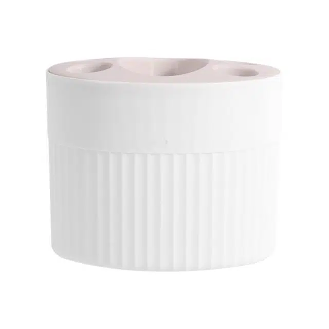 静玲珑 卫生间牙刷牙膏梳子置物架浴室厕所洗漱台梳妆台收纳筒 多功能置物收纳桶