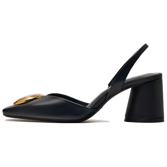 ZARA High Heel Black Gold