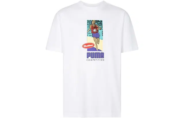 PUMA x BUTTER GOODS Logo T-Shirt White