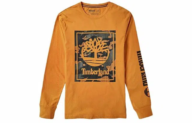 Timberland Camo Crewneck Long Sleeve Tee