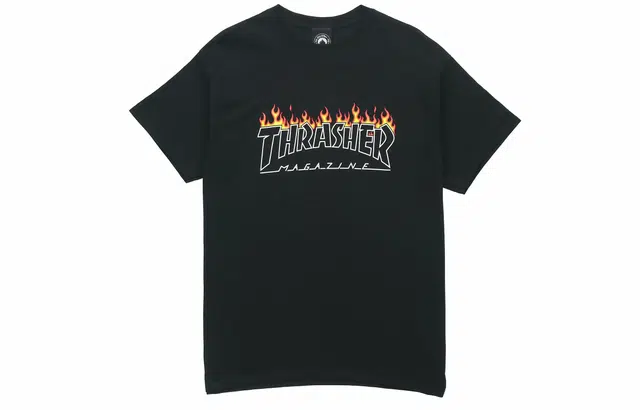 Thrasher Flame T-Shirt Black
