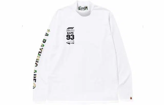 BAPE x FORMULA 1 Mock Neck Tee