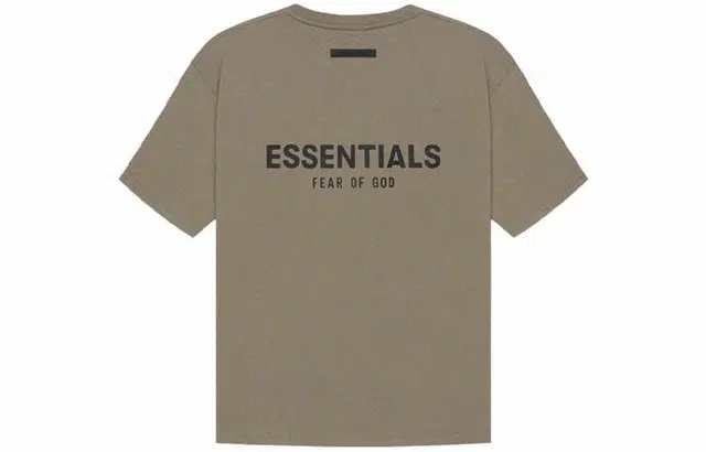 Fear of God Essentials SS21 Short Sleeve Tee Taupe LogoT