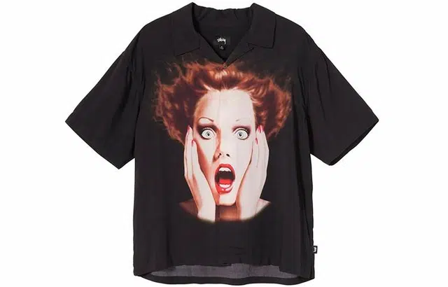 Stussy Harumi V-Neck T-Shirt Black