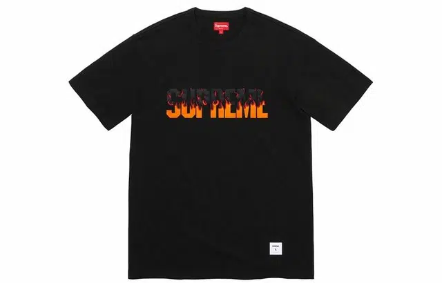 Supreme FW19 Week 1 Flame SS Top logoT