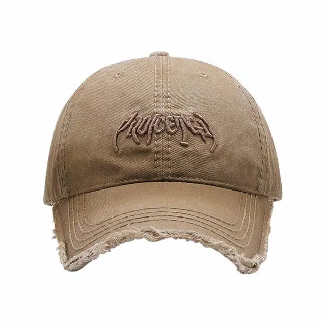 浪莎 春夏季字母立体刺绣软顶户外出行防晒遮阳休闲百搭学院风大头围显脸小 棉 鸭舌帽 男女同款情侣款