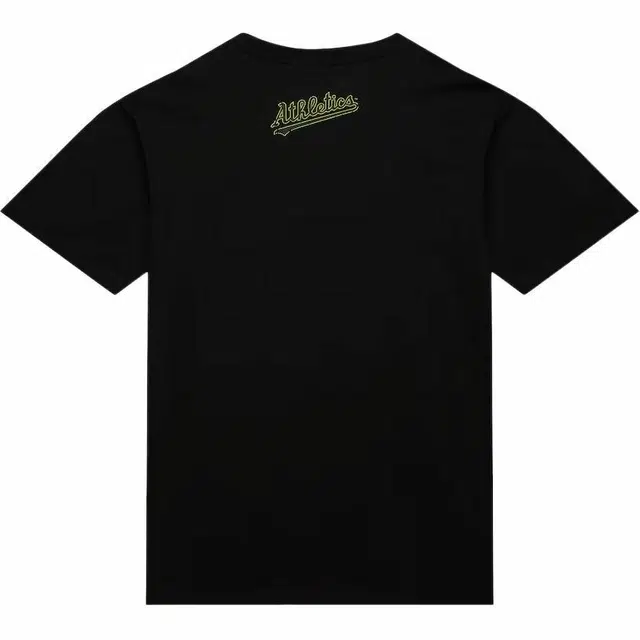 Mitchell Ness x MLB Rickey Henderson Oakland Athletics Neon Pop Player T