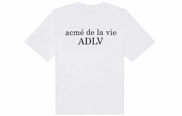 acme de la vie ADLV Basic Short Sleeve T-shirt White