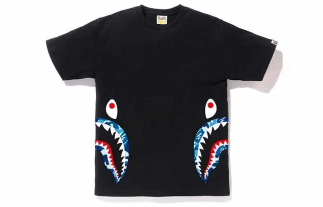 A BATHING APE ABC Side Shark Tee T
