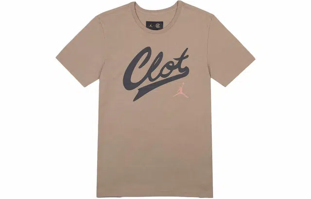 Jordan x CLOT Logo T-Shirt Khaki