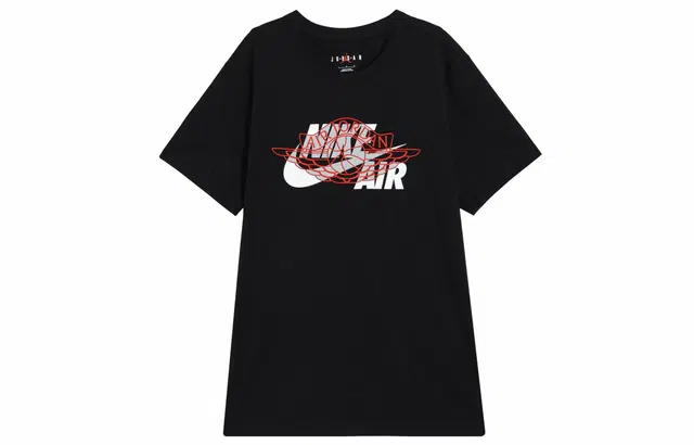 Jordan Letter Logo T-Shirt Black