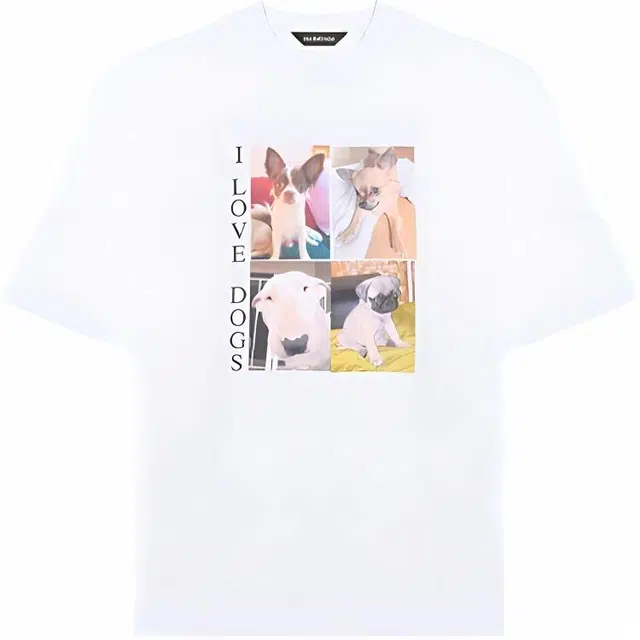 Balenciaga Colorful Puppy Print T-Shirt