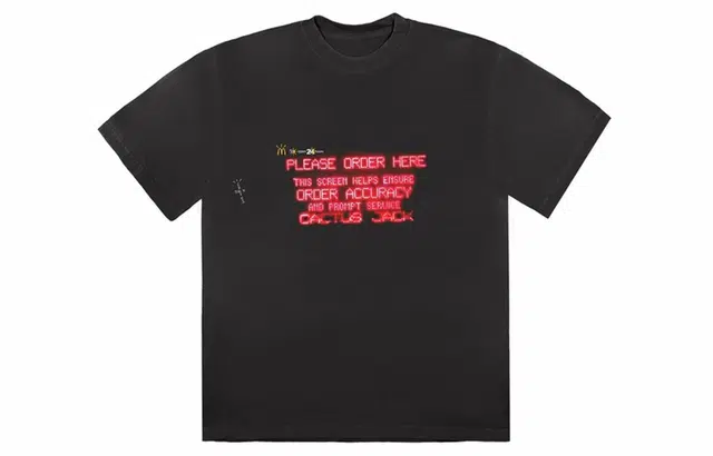Travis Scott Cactus Jack x McDonald's Order Here T