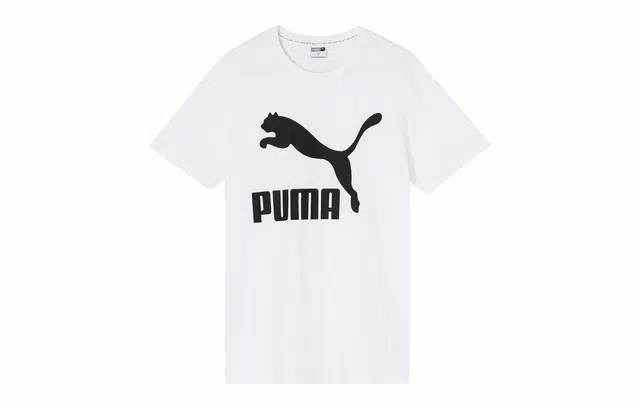 Puma Crew Neck Breathable Tee White Print