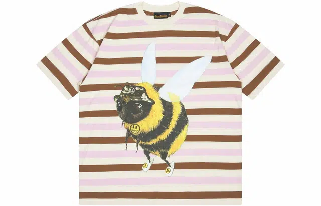 Drew House Bizzy Ss Tee Neapolitan Stripe