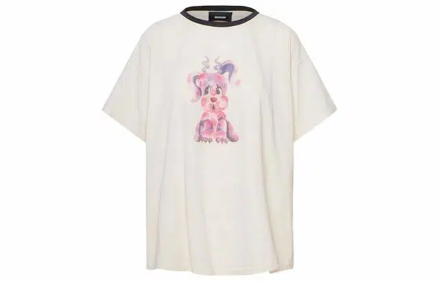 WE11DONE Monster Ink Monster Tee White