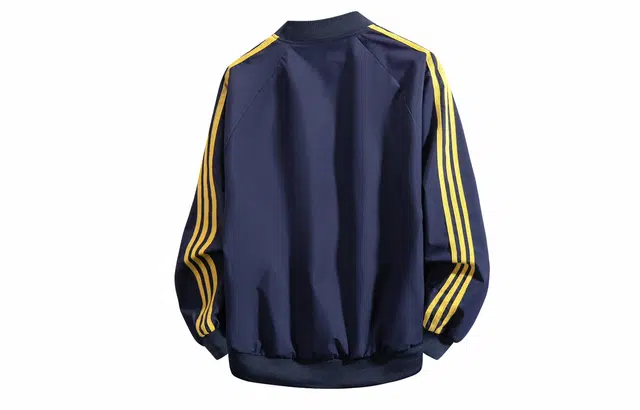 王者荣耀 鲁班七号星空梦想款 美式高街个性条纹潮牌简约棒球领字母宽松日常夹克百搭工装小众痞帅舒适休闲高级感外套风衣 男女同款