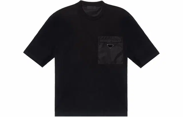 Prada Colorblock Logo T-Shirt Black