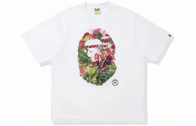 A BATHING APE x MONKEY 47 Head Tee GreenT