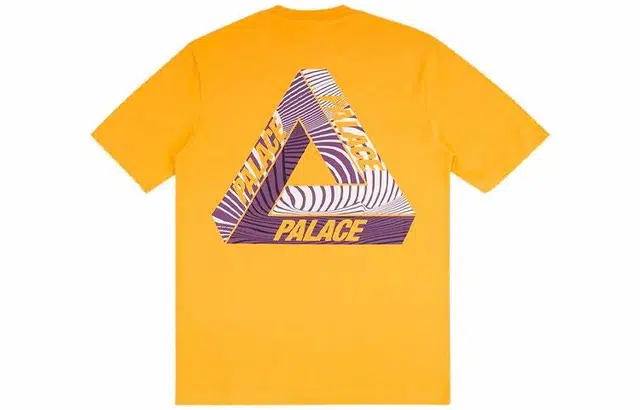 PALACE Logo Print T-Shirt Yellow