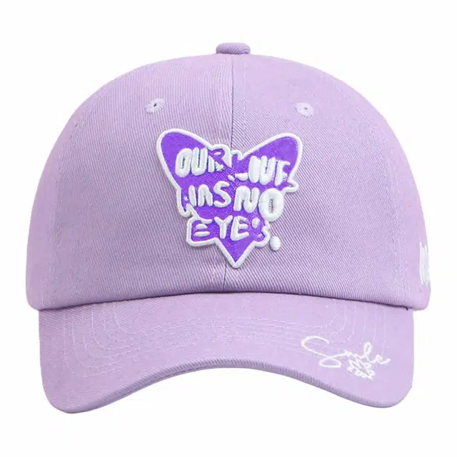 优莲茵 韩版可爱卡通图案字母刺绣遮阳百搭休闲舒适防风防晒 时尚设计 可调节大头围显脸小 棉 鸭舌帽 女款