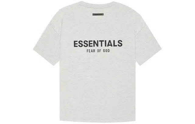 Fear of God Essentials SS21 Short Sleeve Tee Light Heather Oatmeal T