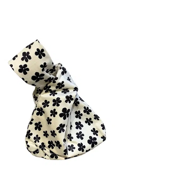 静玲珑 手腕包花卉手提包梅花小收纳口红化妆品