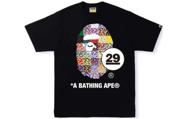 A BATHING APE 29th Anniversary Ape Head Tee T
