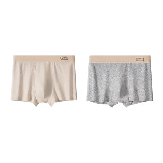 对你的私语 亲肤软糯不勒透气平角内裤 男款 组合装