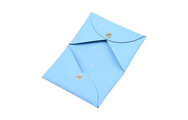 HERMES Calvi Duo Epsom 7N Celeste