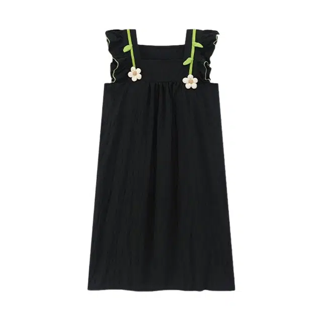 橡柠派 甜美小清新无袖带胸垫舒适气质简约学院风家居服睡裙 女款